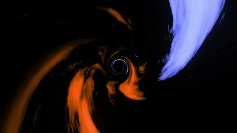 Abstract vortex effect animation of seamless loop. twisted light streaks effect Stock Footage 272791572