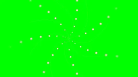 Abstract vortex of glowing white light dots arranged in a spiral pattern Vidéo 341821053