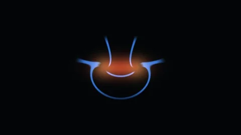 Abstract vortex icon animation creates a seamless loop for Stock Footage 341630927