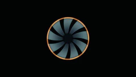Abstract vortex icon animation creates a seamless loop Stock Footage 341631683
