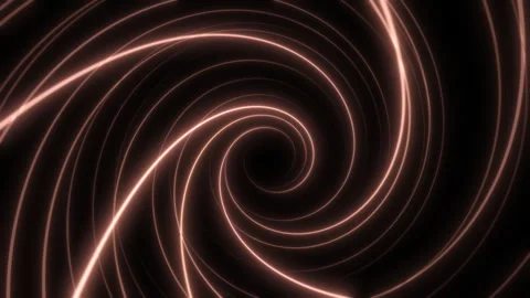 Abstract vortex neon lines on a dark background. Looping animation. Stock Footage 323936915
