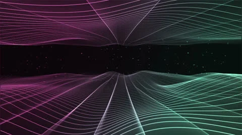 Abstract Vortex Pink Green Stock Footage 26114987