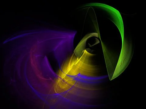 Abstract vortex psychedelic multicolored background Stock Illustration