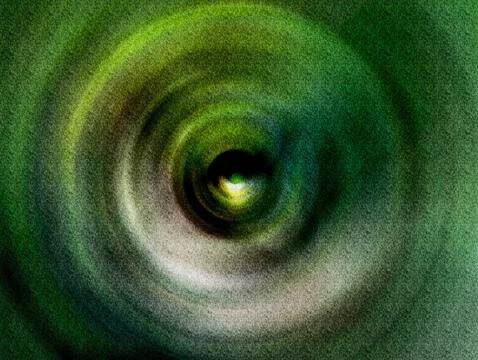 Abstract Vortex Spiral Tunnel Texture in Teal and Blue With Grainy Depth an.. Stock Illustration