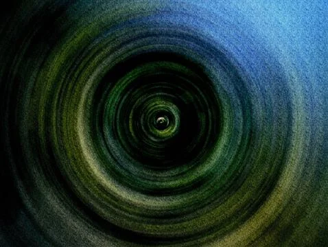 Abstract Vortex Spiral Tunnel Texture in Teal and Blue With Grainy Depth an.. Stock Illustration