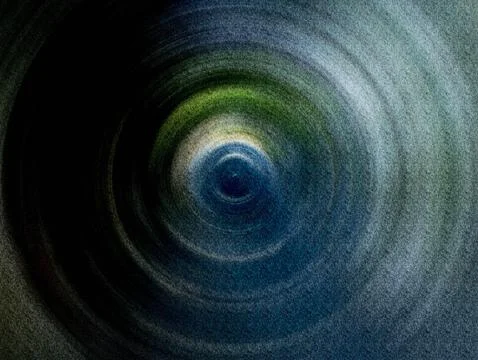 Abstract Vortex Spiral Tunnel Texture in Teal and Blue With Grainy Depth an.. イラスト素材