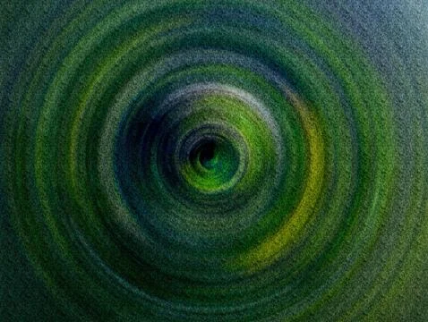 Abstract Vortex Spiral Tunnel Texture in Teal and Blue With Grainy Depth an.. Illustrazione stock
