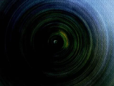 Abstract Vortex Spiral Tunnel Texture in Teal and Blue With Grainy Depth an.. Illustrazione stock