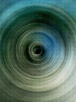 Abstract Vortex Spiral Tunnel Texture in Teal and Blue With Grainy Depth an.. Stock Illustration