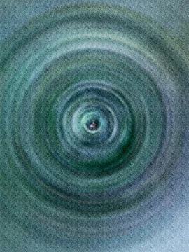 Abstract Vortex Spiral Tunnel Texture in Teal and Blue With Grainy Depth an.. Illustrazione stock
