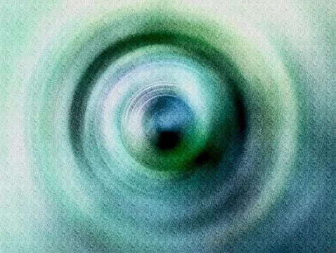 Abstract Vortex Spiral Tunnel Texture in Teal and Blue With Grainy Depth an.. Stock Illustration