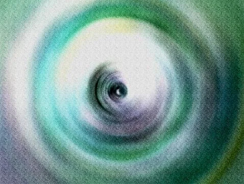 Abstract Vortex Spiral Tunnel Texture in Teal and Blue With Grainy Depth an.. Stock Illustration