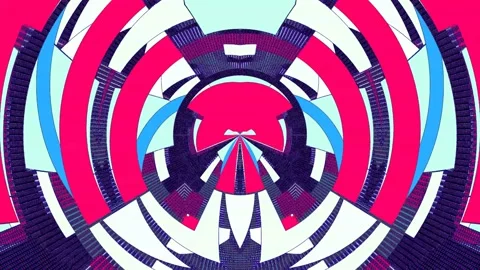 Abstract Vortex Symmetry Background - Loopable Design Stock Footage 323768826