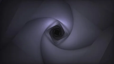 Abstract Vortex Tunnel Loop, Dark Square Hole Animation, Infinity Stock Footage 329002158