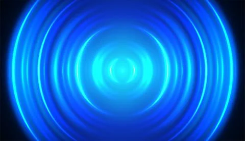 Abstract vortext circle. Waves of water top view. Sound wave. Impact effect. Stock-Illustration