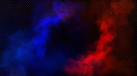 Abstract vs background - red and blue smoke Stock Illustration