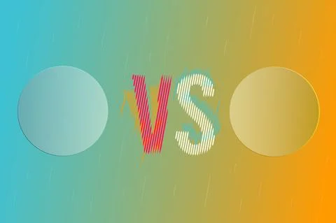 Abstract vs versus background for difference comparison Stock Illustration