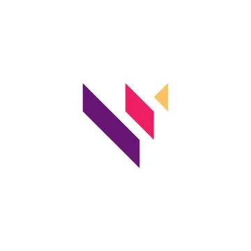 Abstract w letter Stock Illustration