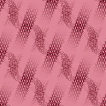Abstract waffle-weave pattern with wavy lines red violet pink Illustrazione stock