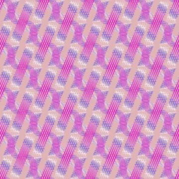 Abstract waffle-weave pattern with wavy lines violet purple white pink Stock Illustration