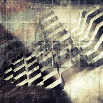 Abstract wall background with geometric pattern Stock Illustration