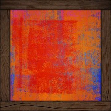 Abstract wall background with wood frame Foto stock