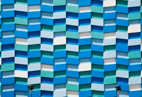 Abstract wall facade Stock Photos