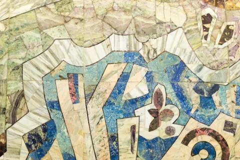 Abstract Wall Mosaic Stock Photos