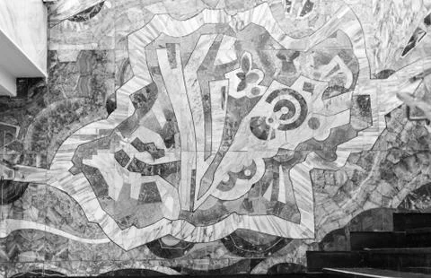 Abstract Wall Mosaic Stock Photos