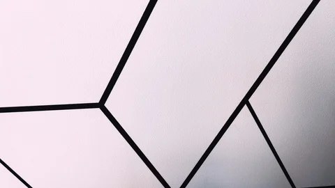 Abstract Wall Pattern - White Background with Black Lines Stock Footage 123110479