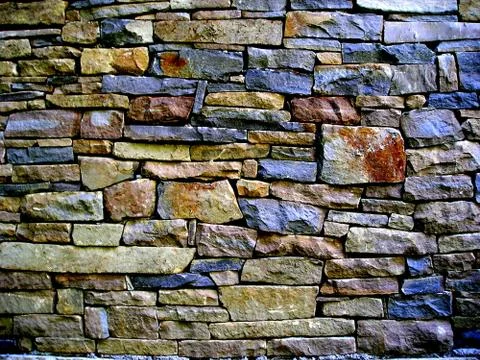Abstract wall stone blue Stock Photos