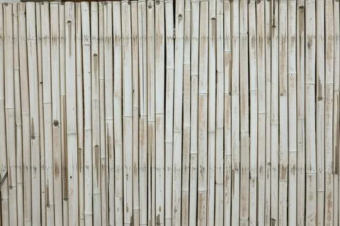 Abstract wall texture made from bamboo background Stock Photos