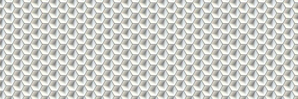 Abstract wall tiles texture background Hexagonal shape 3D Stock Illustration