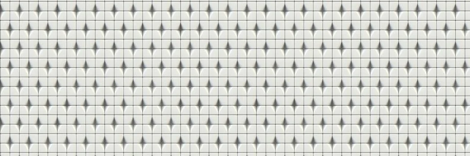 Abstract wall tiles texture background rhombus shape 3D Stock Illustration