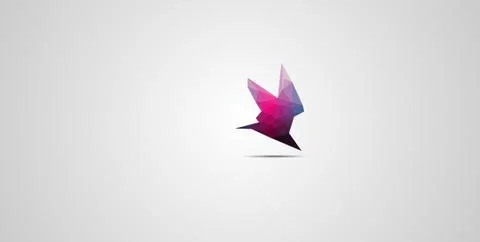 Abstract wallpaper background triangle shape pokemon running purple blue 스톡 사진