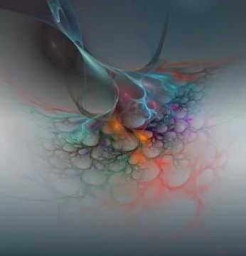 Abstract wallpaper. Computer generated fractal background Illustrazione stock