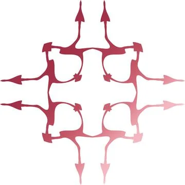 Abstract wallpaper with different elements イラスト素材