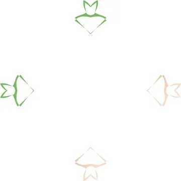 Abstract wallpaper with different elements Stock Illustration