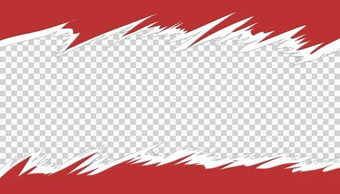 Abstract wallpaper of torn paper with red and white patterns on a transpare.. Stock Illustration