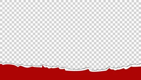 Abstract wallpaper of torn paper with red and white patterns on a transpare.. Stock Illustration