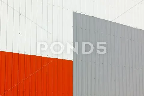 Abstract warehouse wall exterior Stock-Fotos