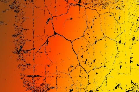 Abstract warm background with cracked clay texture Stock Illustration