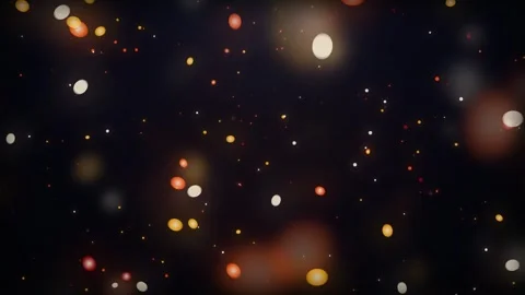 Abstract warm background with floating glowing fiery spark particles Stock Footage 342798300