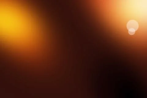 Abstract warm background with golden light leaks, bokeh, and dark gradients.. Stock Illustration
