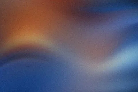 Abstract warm blue gradient background with grain Stock Illustration