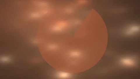 Abstract Warm Circle at Dusk with Blurred Lights Видео 330120685