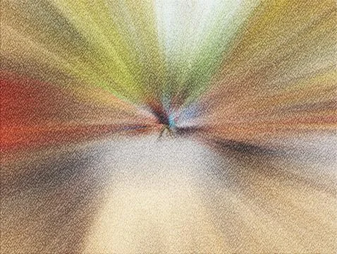 Abstract warm composition with sand-like texture, sunburst rays and subtle .. Stock Illustration