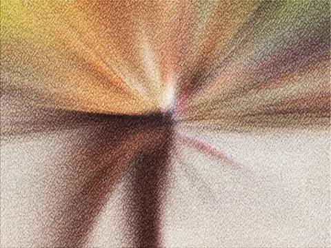 Abstract warm composition with sand-like texture, sunburst rays and subtle .. 스톡 일러스트