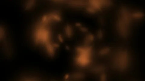 Abstract warm glow pulses softly against deep black background Stockbeeldmateriaal 340528503