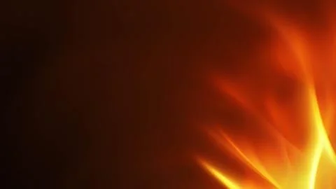 Abstract warm glowing yellow flame Stock Illustration